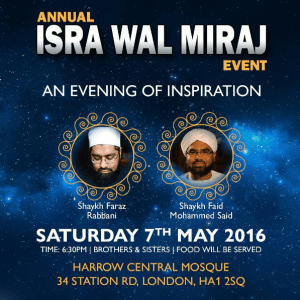 uk tour isra miraj