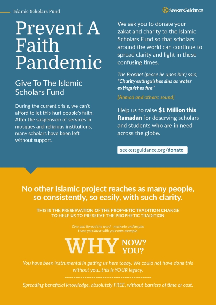 Prevent a faith pandemic